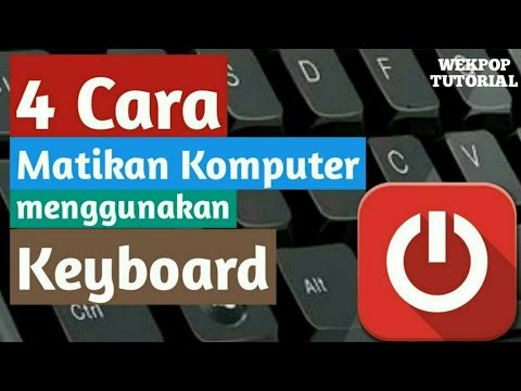 Video: Cara Mematikan Komputer Dengan Kekunci