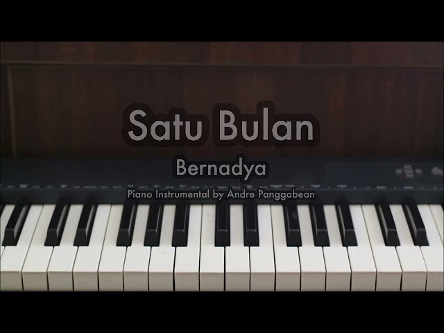 Satu Bulan - Bernadya | Piano Karaoke by Andre Panggabean class=