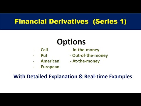 financial derivatives lecture # Series 1 | options contracts explained| options concept