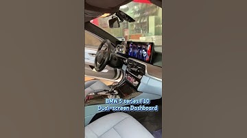 BMW 5 Series F10 Integrated Dual Screen Setup  Real Car Installation Effect Video #BMW  5 series F10
