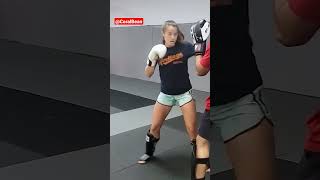 Muay Thai Low Kick Sequence W/ Coral Carnicella