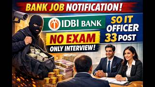 IDBI Bank SO IT Officer | 33 Posts | No Exam 🔥 Direct Interview | Full Details screenshot 1