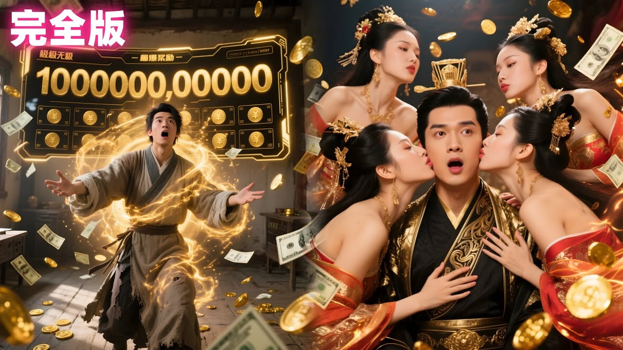 古代転生貧乏若者が抽選システム目覚め、システム頼り豪華生活謳歌し急激裕福に、複数美女結婚