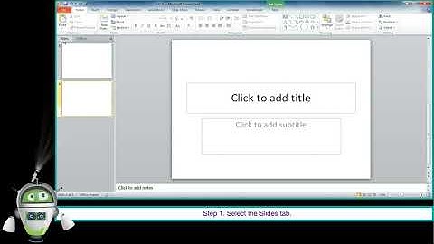 Deleting a Slide-Class 4-Chapter 5-Introduction to MS PowerPoint 2010-Part 6