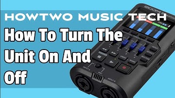 How To Turn The Unit On And Off ZOOM R4