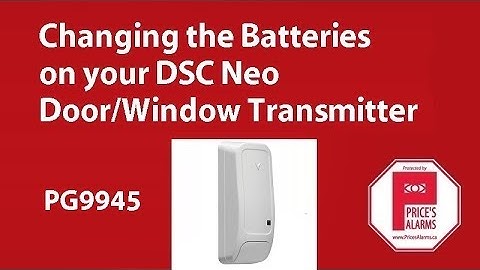Changing the battery on DSC Neo PG9945 door/window contact