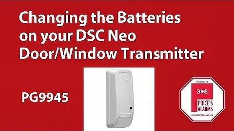 Changing the battery on DSC Neo PG9945 door/window contact