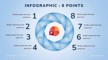INFOGRAPHIC 8 || #02 Làm infographic 8 phần trong PowerPoint như thế nào?