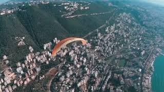 Paragliding over Jounieh Bay | طيران شراعي في جونية