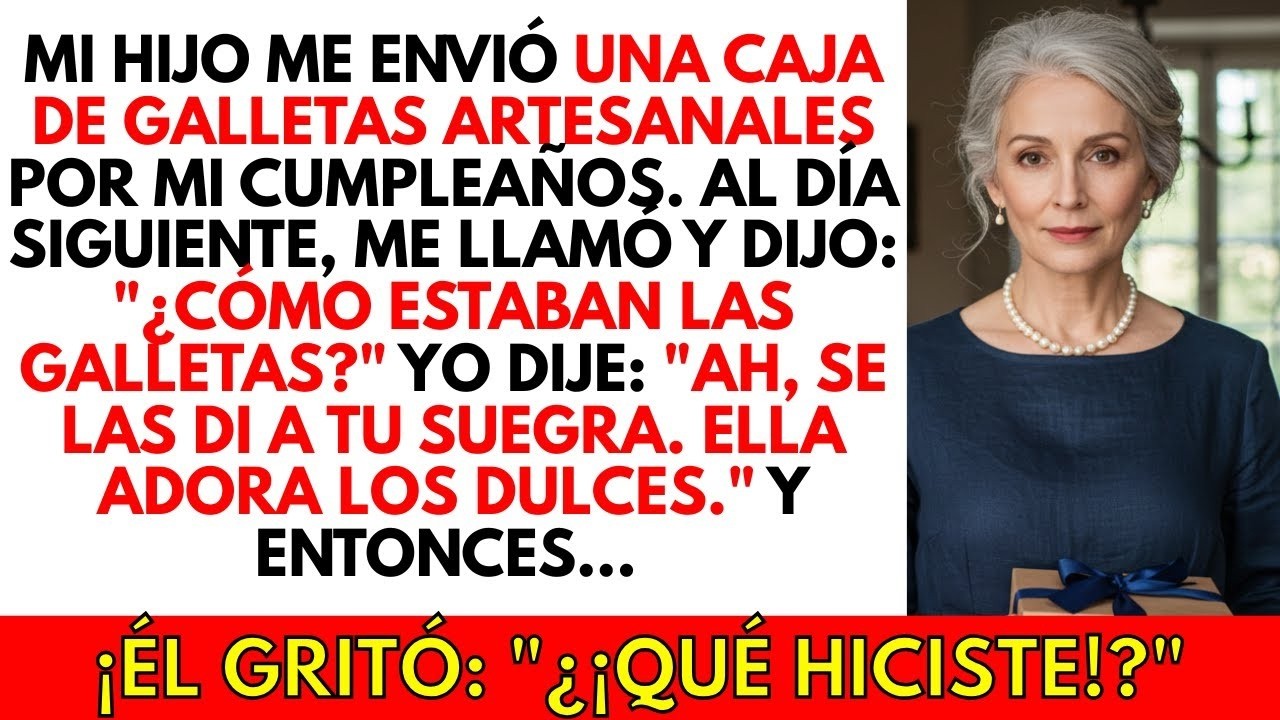 MI HIJO me envió una caja de GALLETAS para mi cumpleaños, pero se las di a SU SUEGRA...