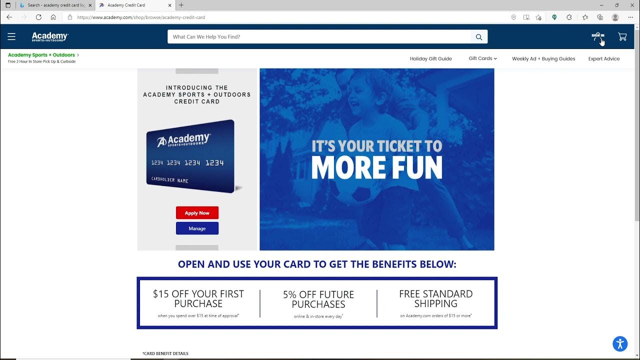 How To Login Academy Sports Credit Card? Academy Credit Card Login