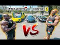 MCLAREN vs FERRARI | @Kali Muscle  + @Mr_Organik + @Big Boy