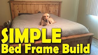 SIMPLE BED FRAME BUILD (Farm style, Common tools only)