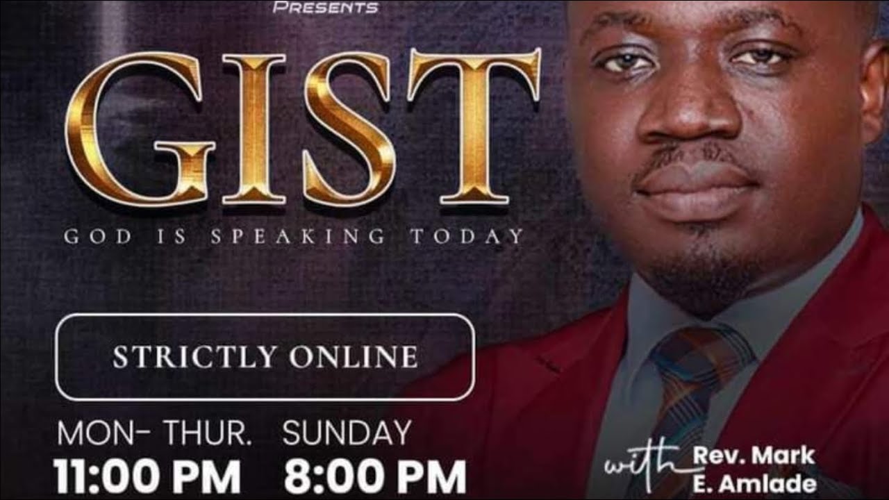 GOD IS SPEAKING TODAY (G.I.S.T.) EPISODE 351
KINDLY SHARE WHEN YOU JOIN.