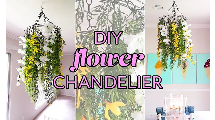 DIY Flower Chandelier