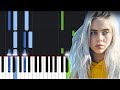 Billie eilish  when the partys over piano tutorial
