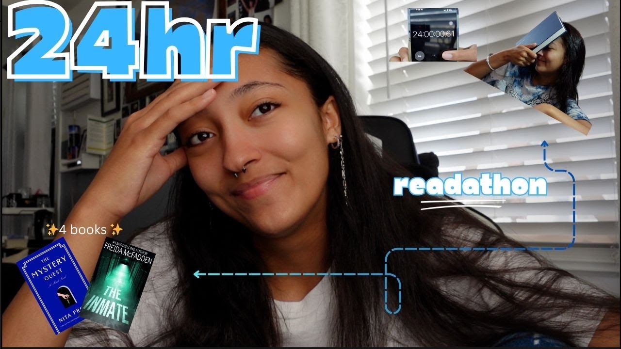 24 hour readathon ~ first time reading for 24 hours straight 😲 - YouTube