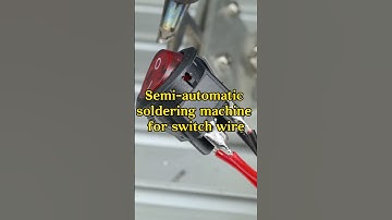 Semi-automatic soldering machine for switch wire#sockets #switch #shorts