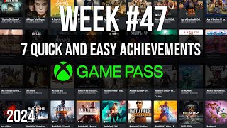 7 Quick and Easy Game Pass Achievements - Week 47 - We Continue to Skip