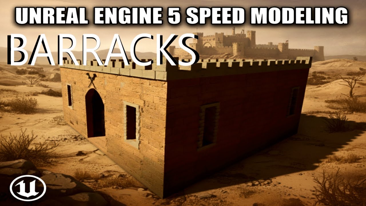 Stronghold Crusader Barracks(Extended) -3- | UE5 Environment Art (MEGASCANS)