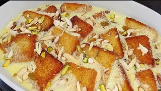 only milk and bread easy dessert | indian dessert recipe | rabiyas kitchen