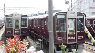 阪急 正雀車庫 2301F C#6350 C#5586 8001F 8312F  1001F  C#9302 20170416