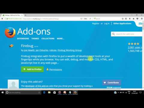 How to install Firebug plug-in  for Firefox browser