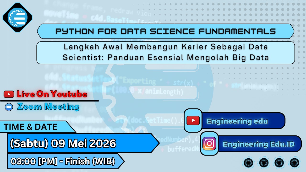 SEMINAR NASIONAL PROGRAMMING Python for Data Science Fundamentals - YouTube