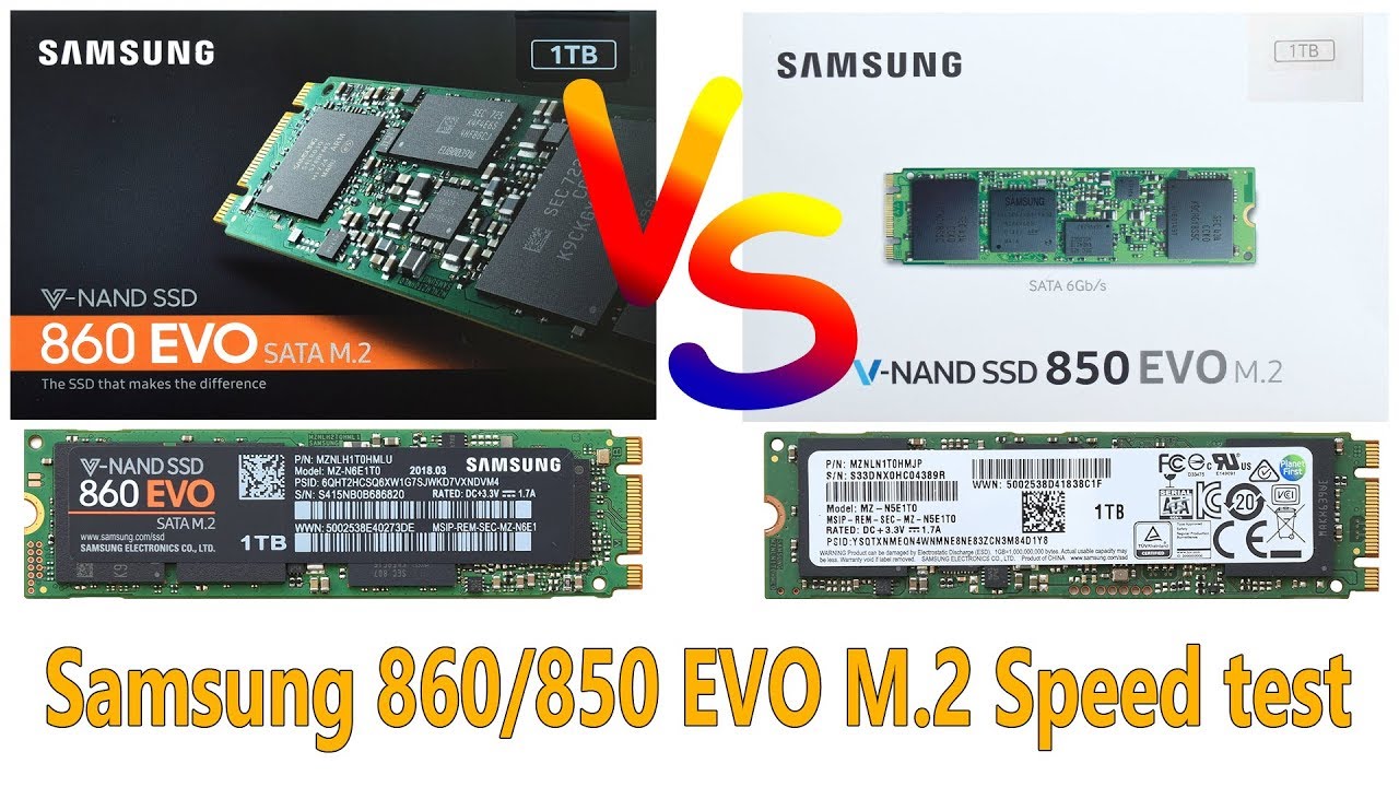 råolie lektie om SSD Samsung 860 EVO M.2 VS Samsung 850 EVO M.2 Speed Test and Comparison -  YouTube