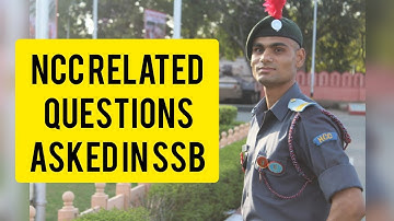NCC related questions asked in SSB interview