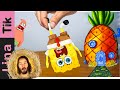 Eating spongebob and patrick star food in real life  lina tik mukbang animation