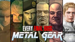 Every Final Boss in Metal Gear Solid Series and their Death Scenes (4K)