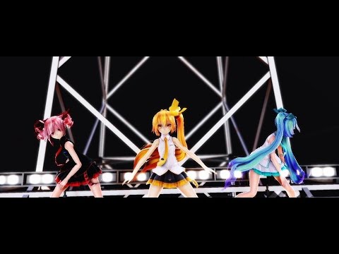 [MMD] WAVE --- TDA Cute Girls Miku, Teto, Neru