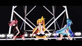 [MMD] WAVE --- TDA Cute Girls Miku, Teto, Neru