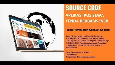 APLIKASI POS SEWA TENDA BERBASIS WEB #1