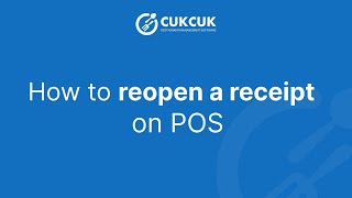 How to reopen a receipt on POS screenshot 5