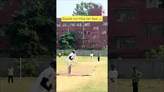 Perfect Square Cut Ball… MISSED 😳 #shorts #reel #cricket #ipl #viral #short #shortreels