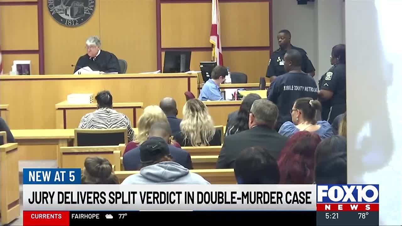 Jury delivers split verdict in double-murder case - YouTube