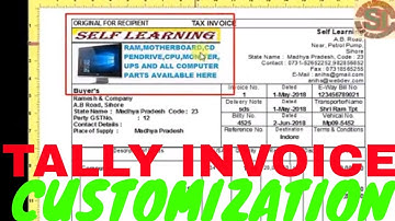 Tally invoice tdl ! tally customization invoice ! tally invoice customization ! tally tdl bill