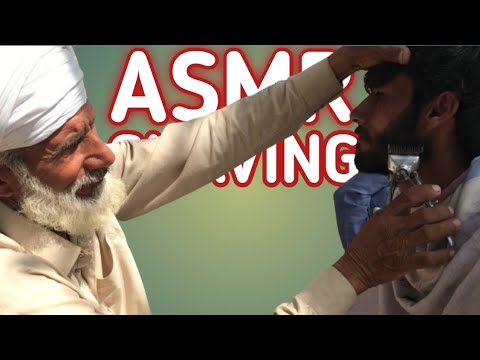 ASMR Fast Beard Shaving But Barber is (150 Year Old) !! [ASMR]