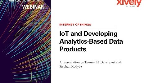 IoT and Developing Analytics Based Data Products