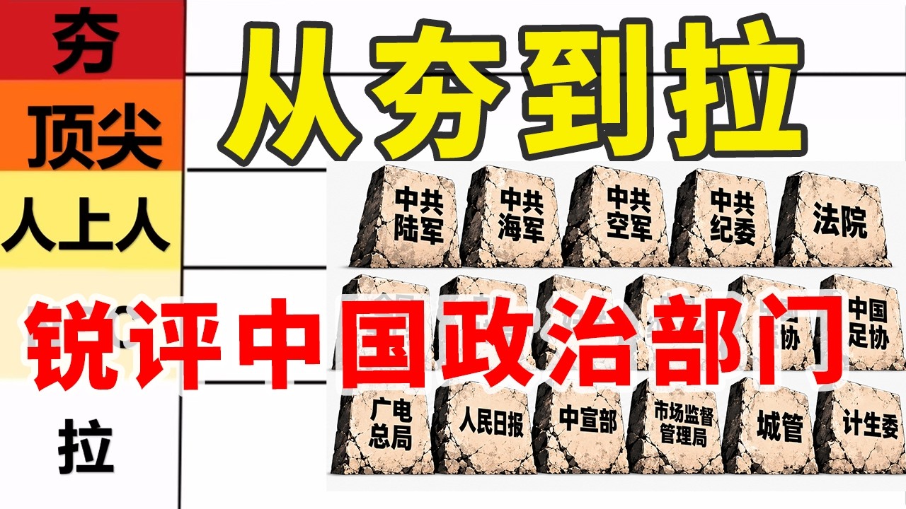 【从夯到拉10】国庆节献礼：草台班子大集合！从夯到拉，主观锐评天朝各大政府机关单位