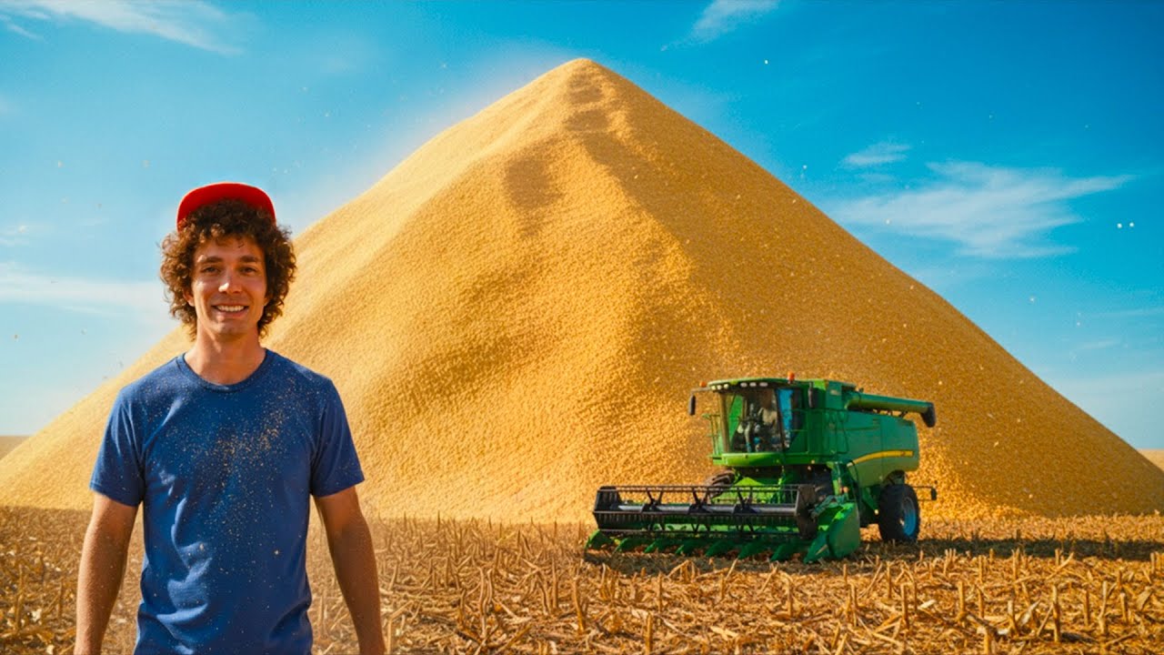 Я Собрал 171 Миллион Зёрен Кукурузы — Началась Уборка Кукурузы 2025!