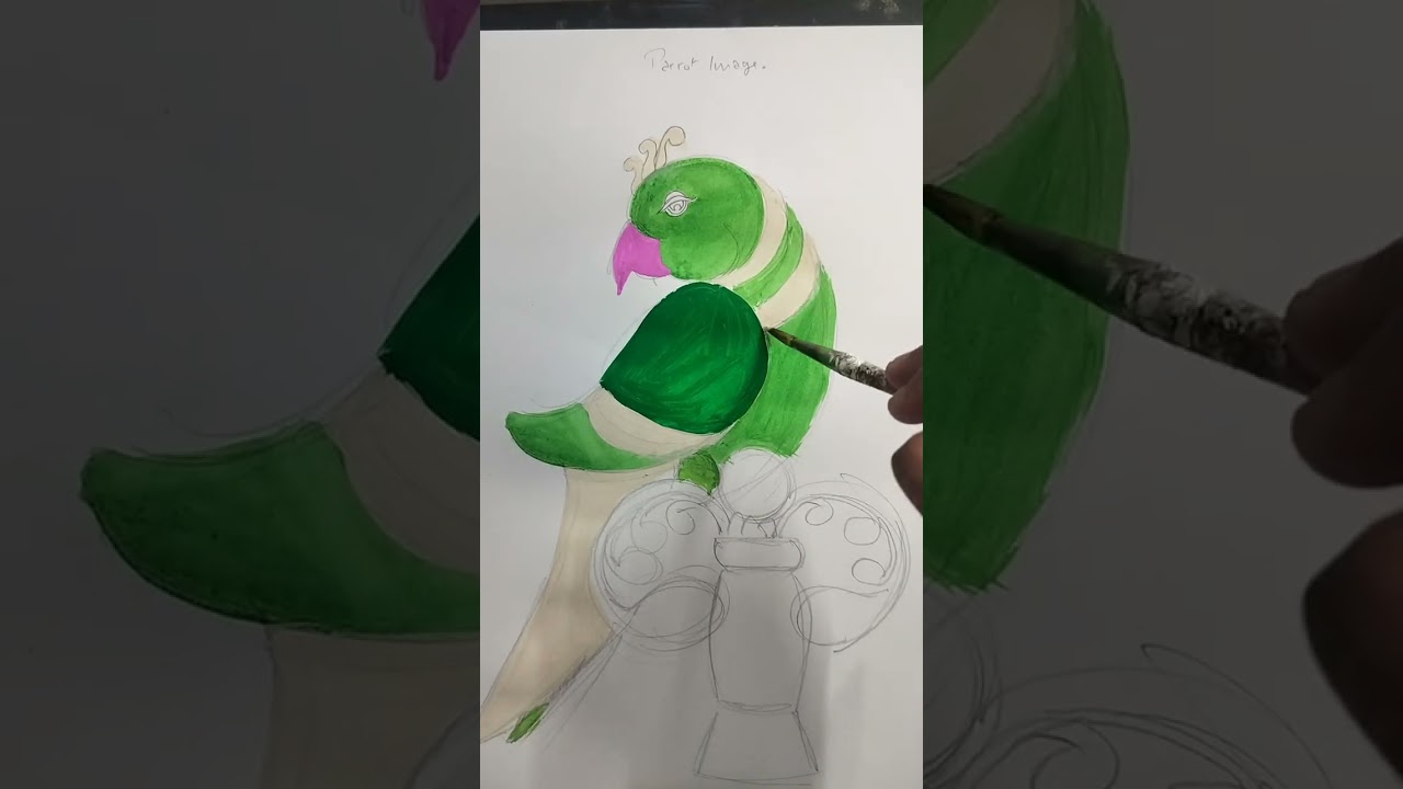 Parrot in Mysore art