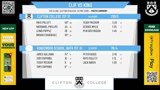 Clifton College 1st XI v Kingswood School, Bath 1st XI