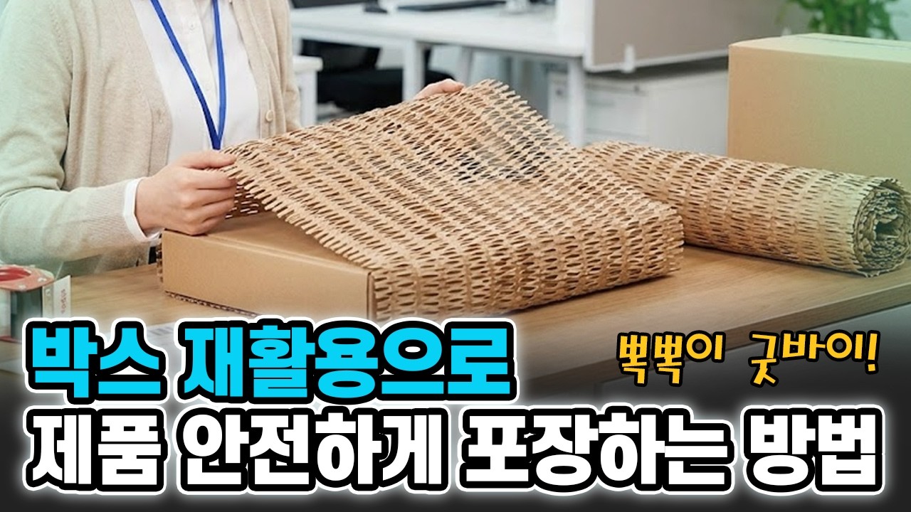 택배 박스 이제 그냥 버리면 안됩니다! 포장비 0원의 비법! | 대진코스탈 종이완충재 기계 CB-430