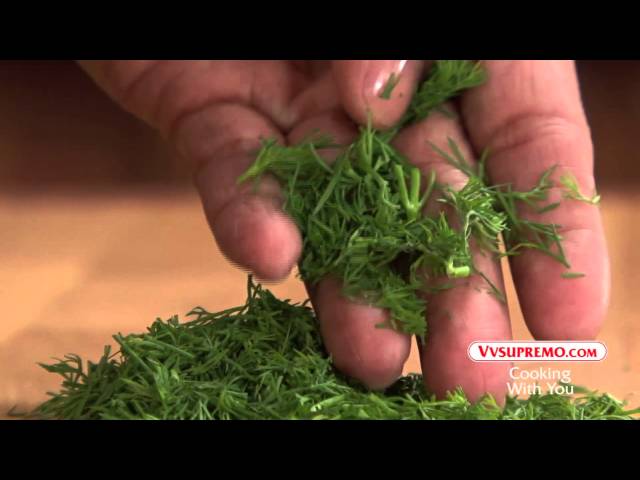 Finely chopping dill, unsweetened.ca/sponsored-post/cutco…