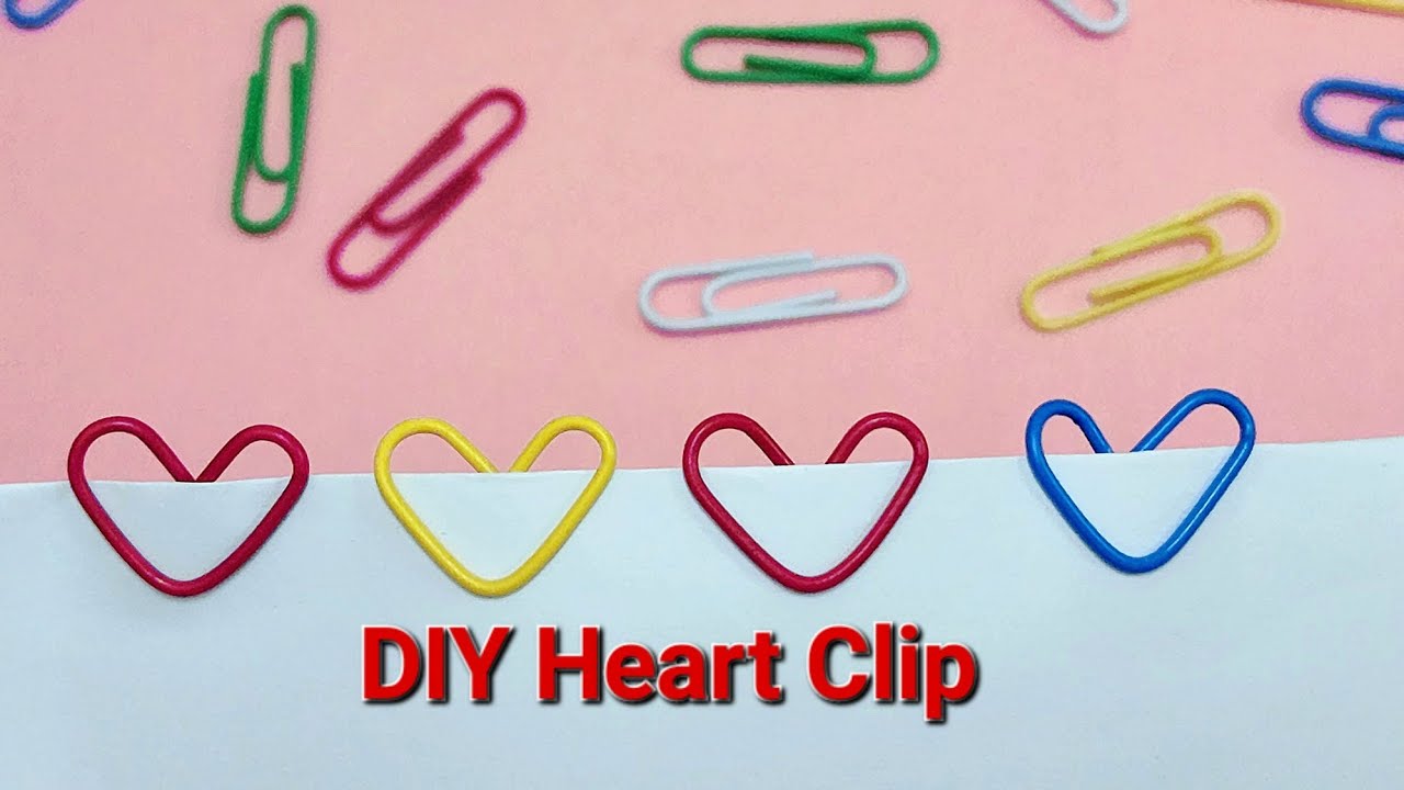 Creative Colored Heart-shaped Paper Clip Metal Paper Clip Heart-shaped Paper  Clip - Temu