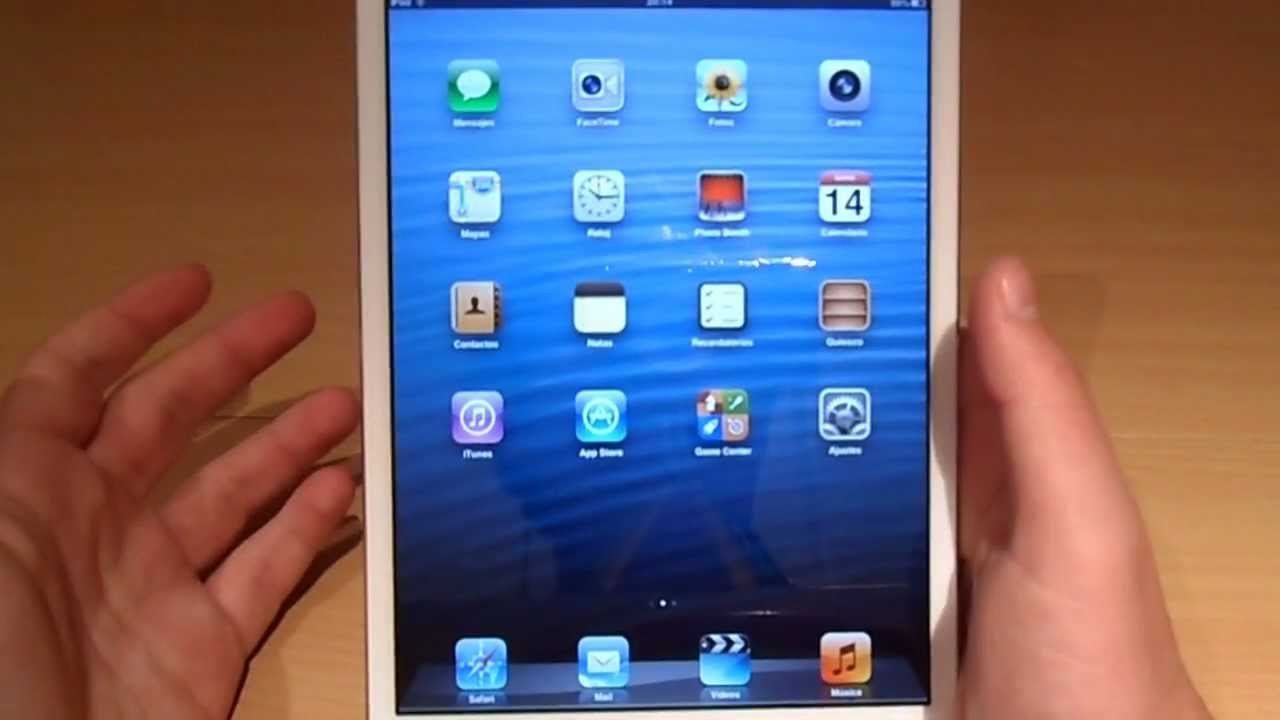 REVIEW ESPAÑOL IPAD MINI BLANCO - YouTube