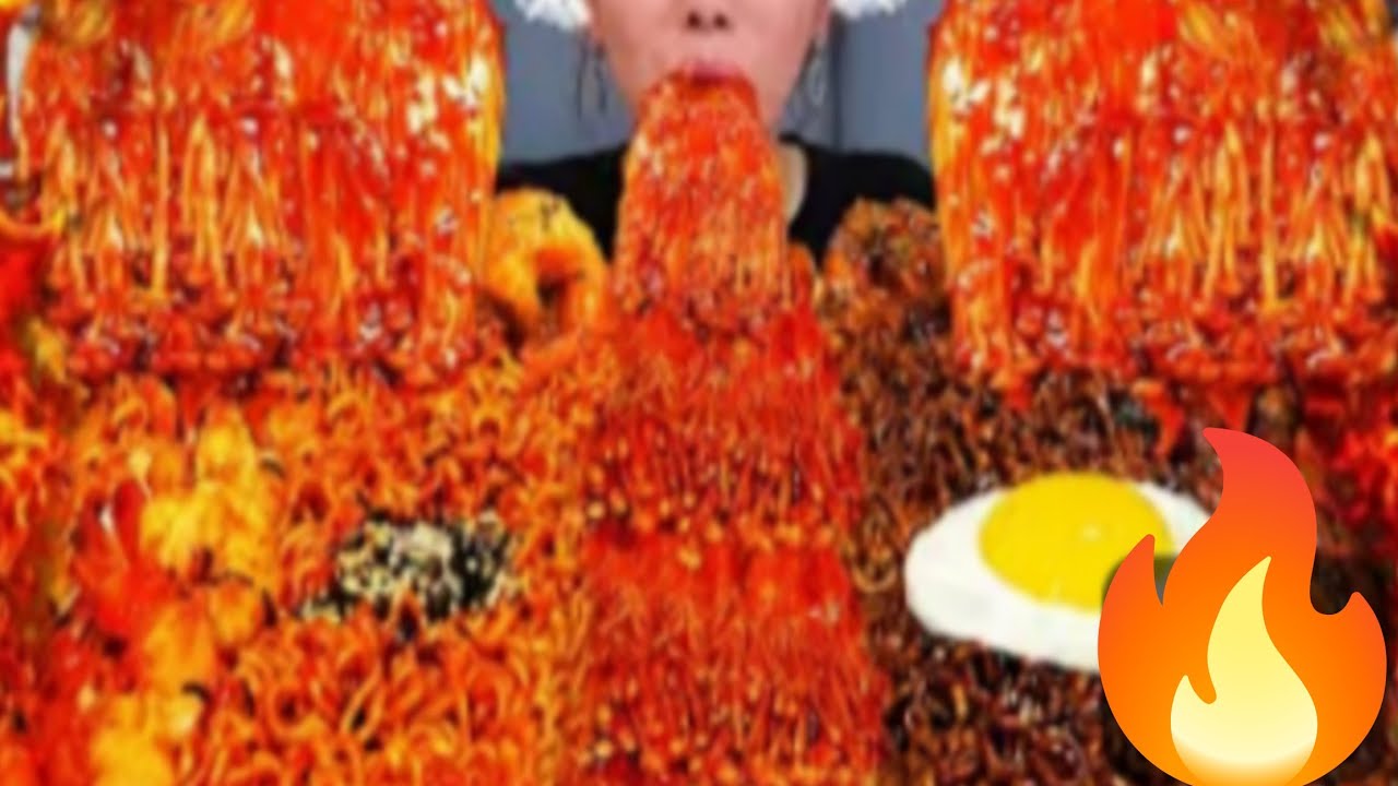 (MUKBANG ASMR) Buldak Enoki Mushrooms 🔥Jjajang & spicy Ramen with shrimp 🦐 Recipe Eating 